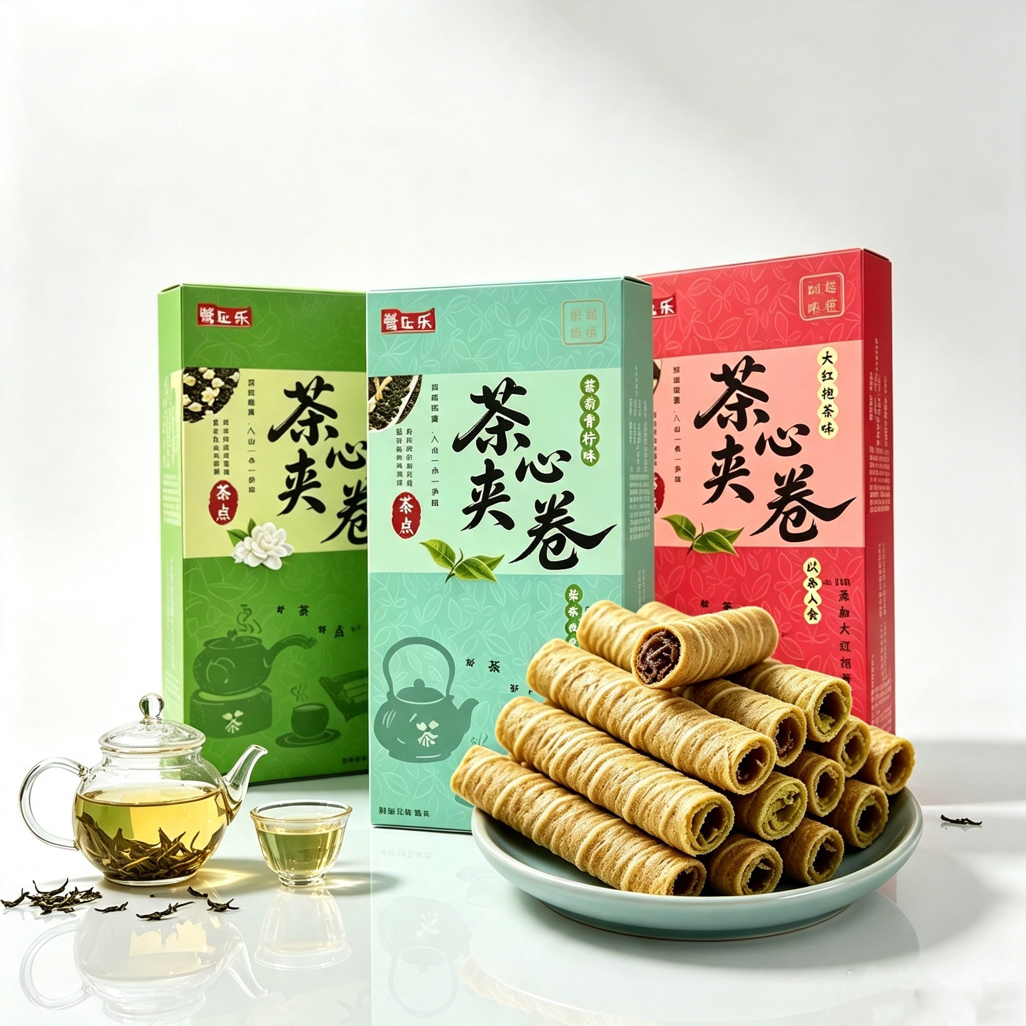 福建厦门伴手礼鹭乐茶夹心卷130g图片