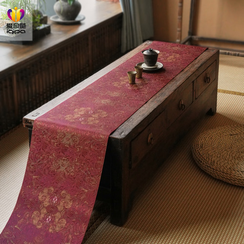 设计师原创轻奢高端茶席茶桌垫布