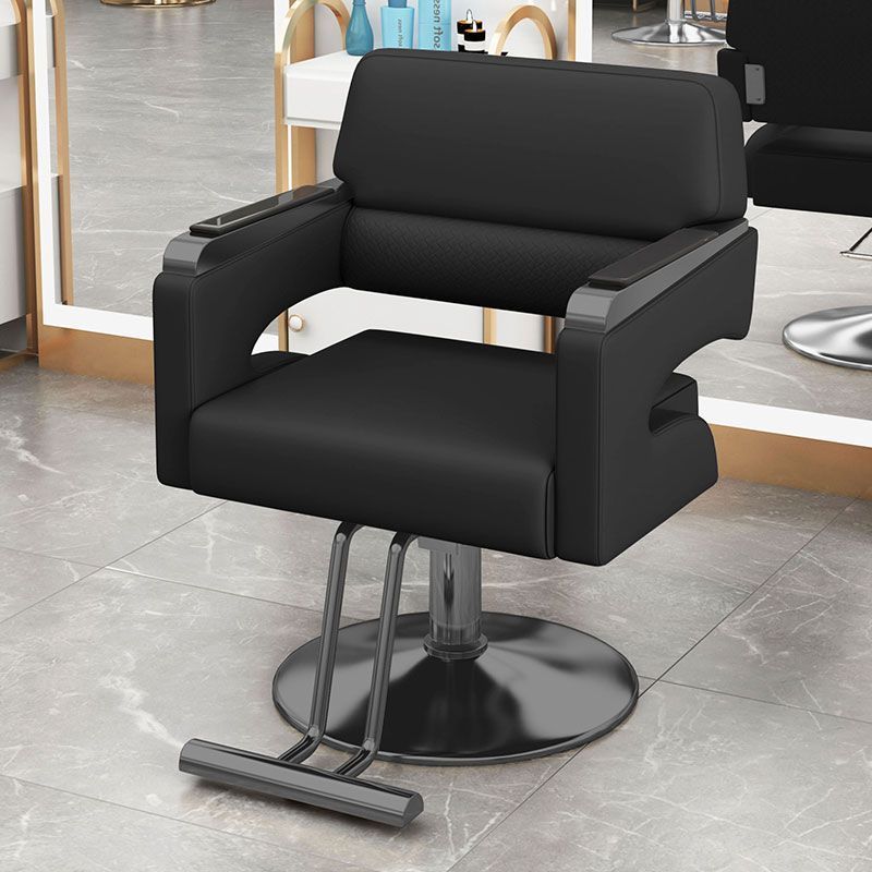 网红理发店椅子发廊专用烫染理发座椅美发店圆盘剪发凳可升降放倒