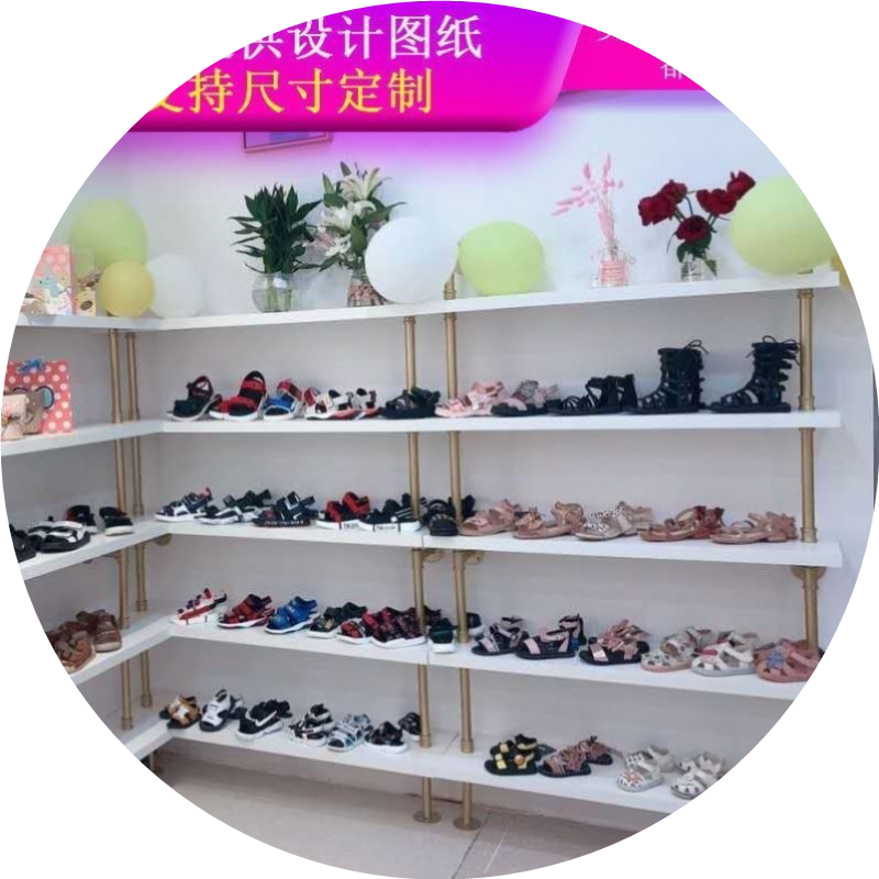 鞋店货架展示架落地式墙上多功能鞋包架店铺服装店鞋子包包架定制