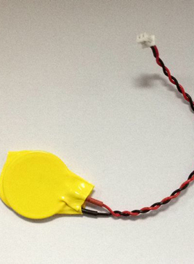 AFPG804  3V黄色带线不可充电 高温带插头锂锰电池