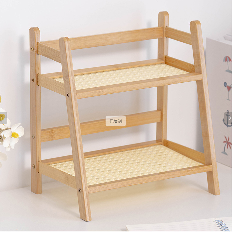 桌面置物架大容量家用桌面水杯茶杯架子双层多功能收纳架整理