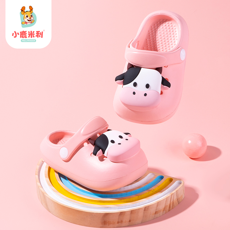 儿童拖鞋女童夏季新款婴幼儿卡通防滑轻便小孩居家软底宝宝洞洞鞋