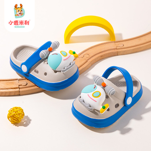 男童洞洞鞋夏季防滑新款2岁儿童拖鞋eva外穿小孩宝宝女宝可爱包头