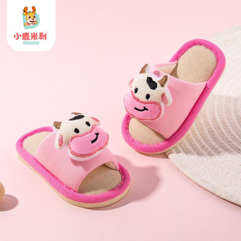 宝宝亚麻拖鞋女宝夏季室内家居透气防臭儿童女童布拖鞋软底轻便款,童鞋/婴儿鞋/亲子鞋,儿童凉拖鞋,淘宝优惠券,粉丝福利购,淘宝优惠卷