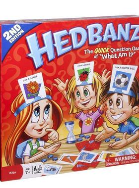 Hedbanz game 卡牌游戏 猜猜我是谁 what an i 头戴卡片桌游