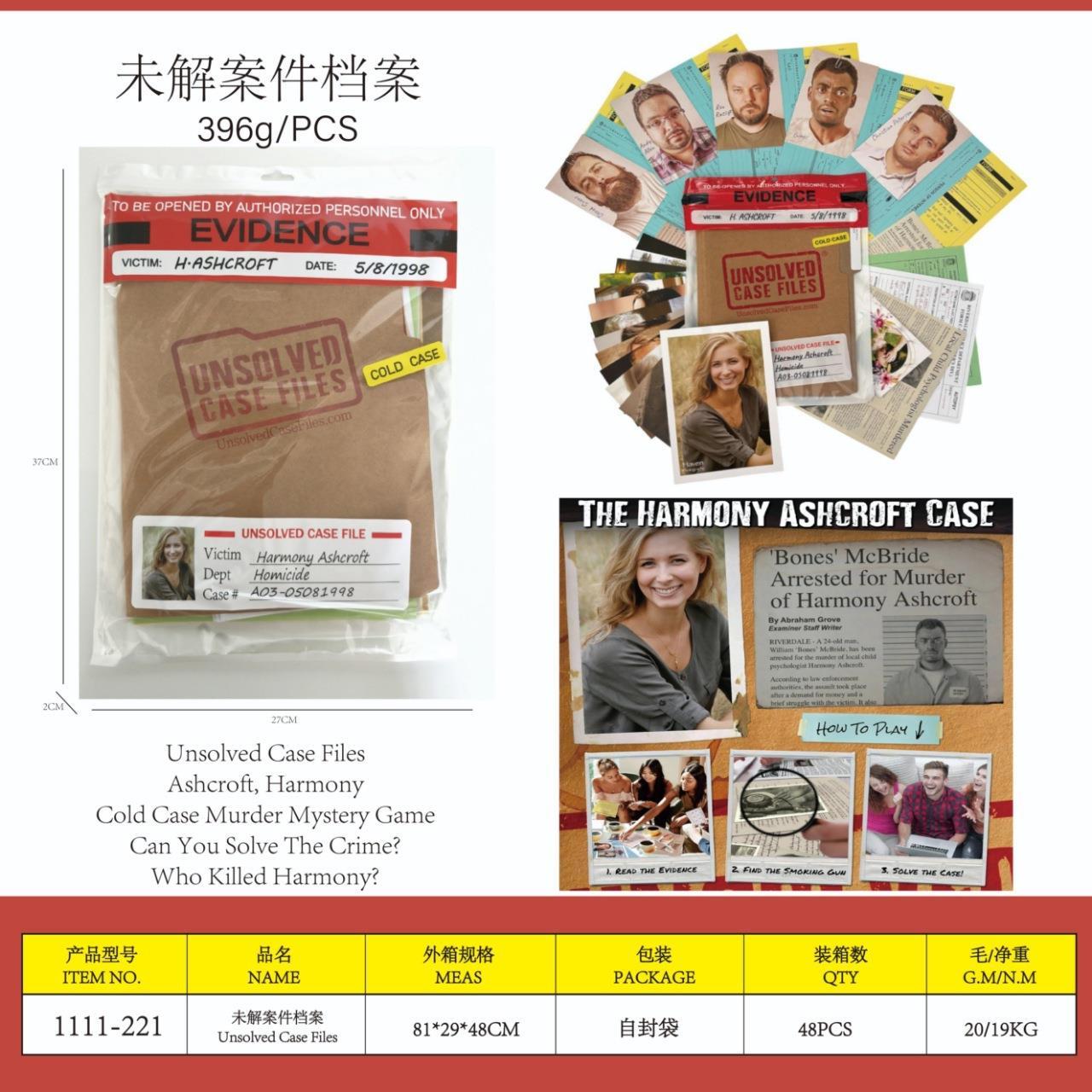 未解案件档案 Ashcroft, Harmony 冷案谋杀谜题游戏谁杀了Harmony