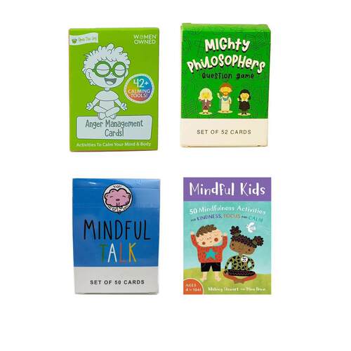 新全英文新款mindful talk 小孩牌趣味互动交流聚会休闲游戏样品