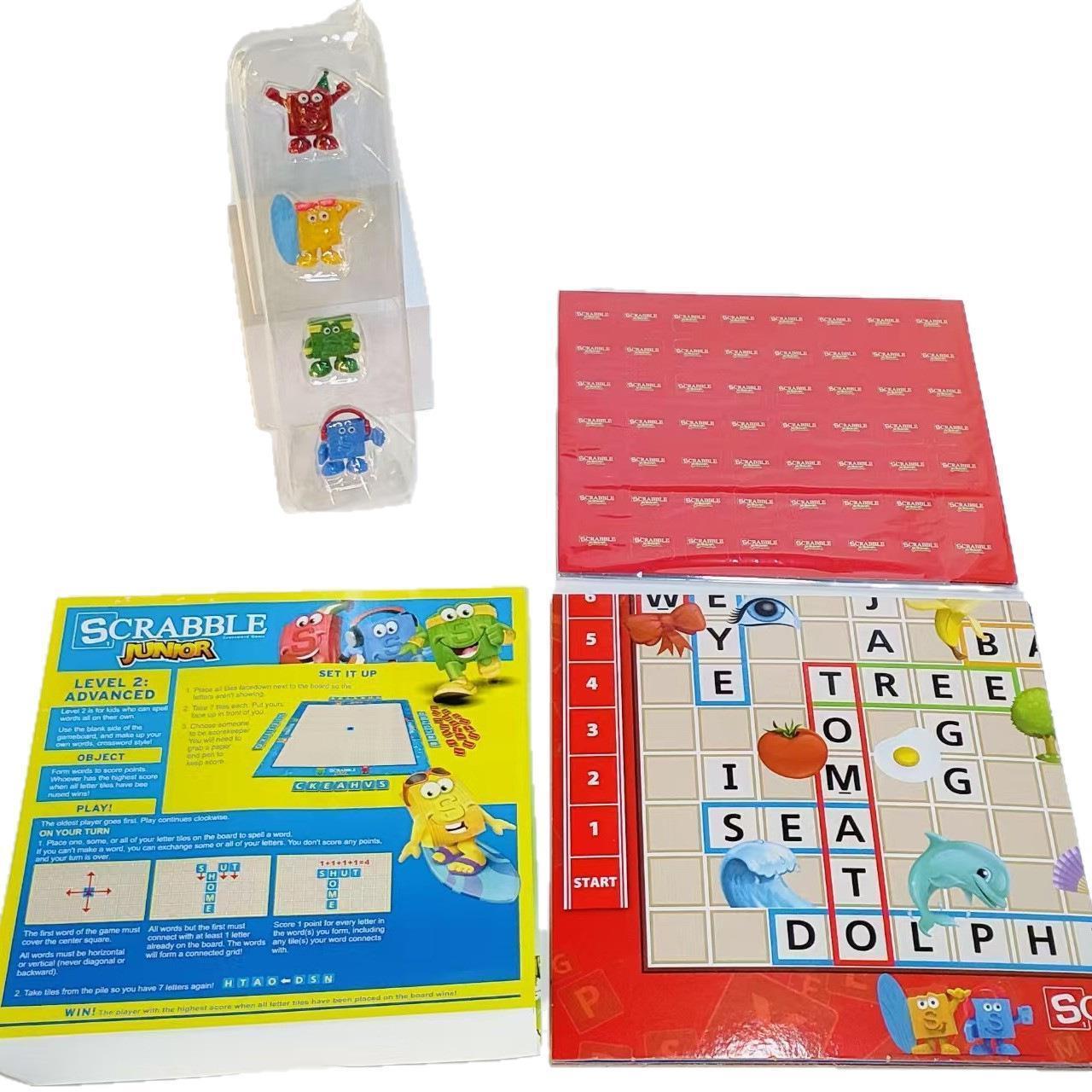 跨境SCRABBLE GAME糖果拼单词游戏儿童亲子桌面游戏对战卡牌玩具