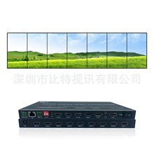 3x3和4屏拼接墙控制器 电视拼接盒模块化2x5电视墙控制器4k2x2