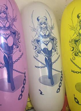 GL1200乳胶长条气球印刷动漫二次元图案