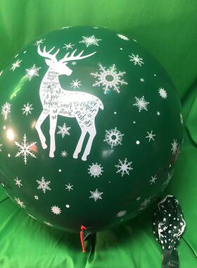 36英寸 圣诞节元素乳胶大气球圣诞老人雪花麋鹿