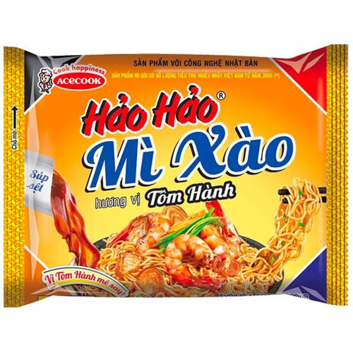 越南进口好好方便面速食面早餐虾葱味 mi hao hao xao tom hanh