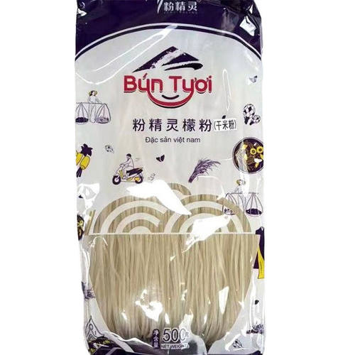 越南粉精灵檬粉干米粉500g细米粉Bun tuoi汤牛鸡肉粉 goi mau tim