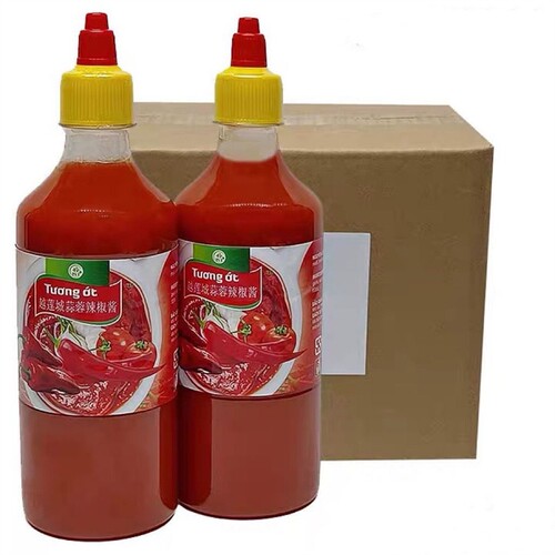越南tuong ot 越莲城蒜蓉辣椒酱整箱12瓶500g番茄酱商用实惠装