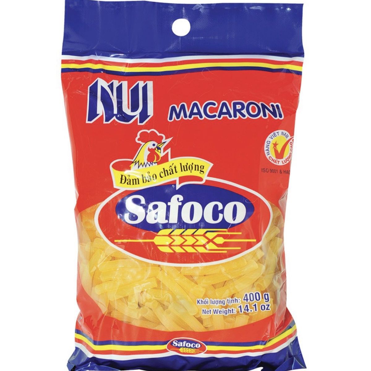 越南通心粉400g 面条粉丝意大利面条空心粉长条装nui safoco