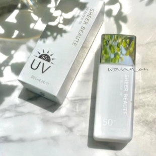 拼单|日本院线peche peau酵母嫩白防晒霜SPF50轻薄防晒