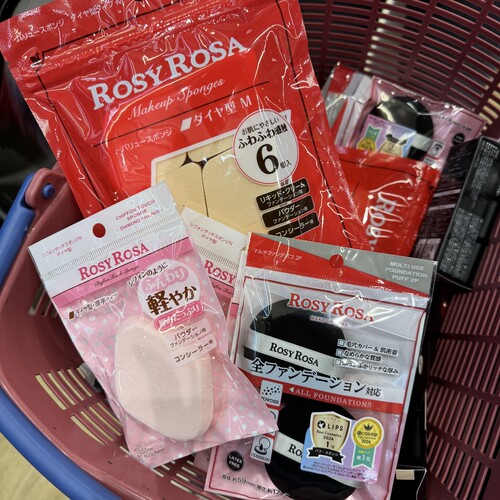 日本ROSYROSA粉底气垫粉扑