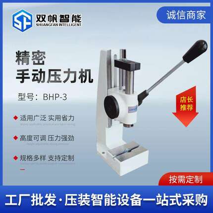 工厂直发厂家BHP连杆式小型12KN冲压机冲孔手啤机台式精密手动压