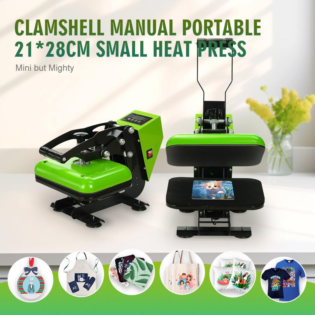厂家热转印迷你烫画机器 小型压烫机 热压机平板手动衣服印花机烫