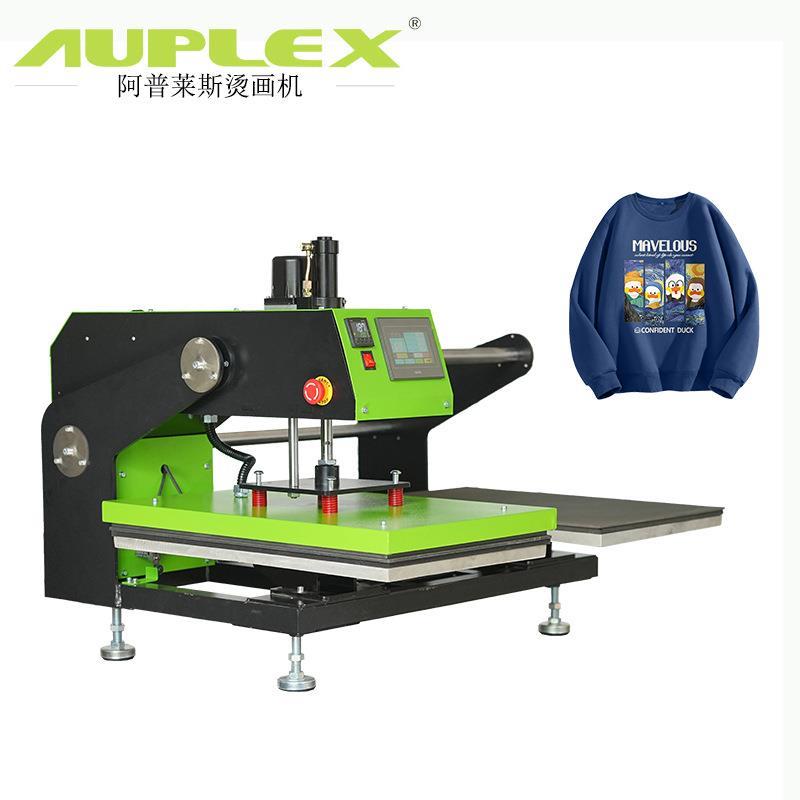 厂家自动双工位面料上下加热烫画机automatic heat press electri