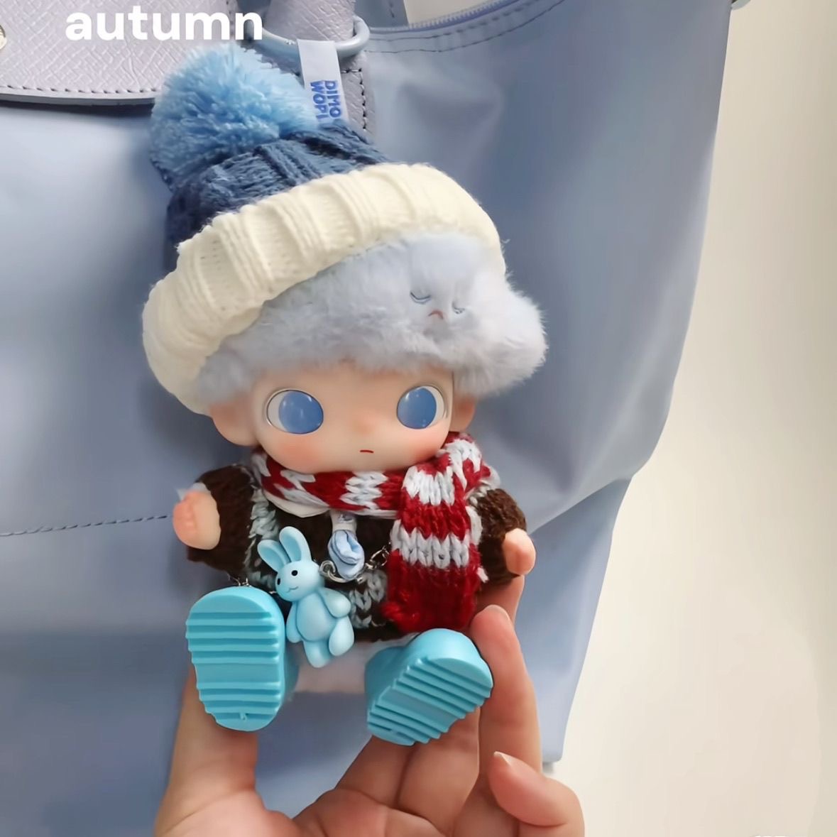 【娃衣】DIMOO新生日记可爱费尔岛娃衣搪胶玩偶冬日毛衣围巾着替