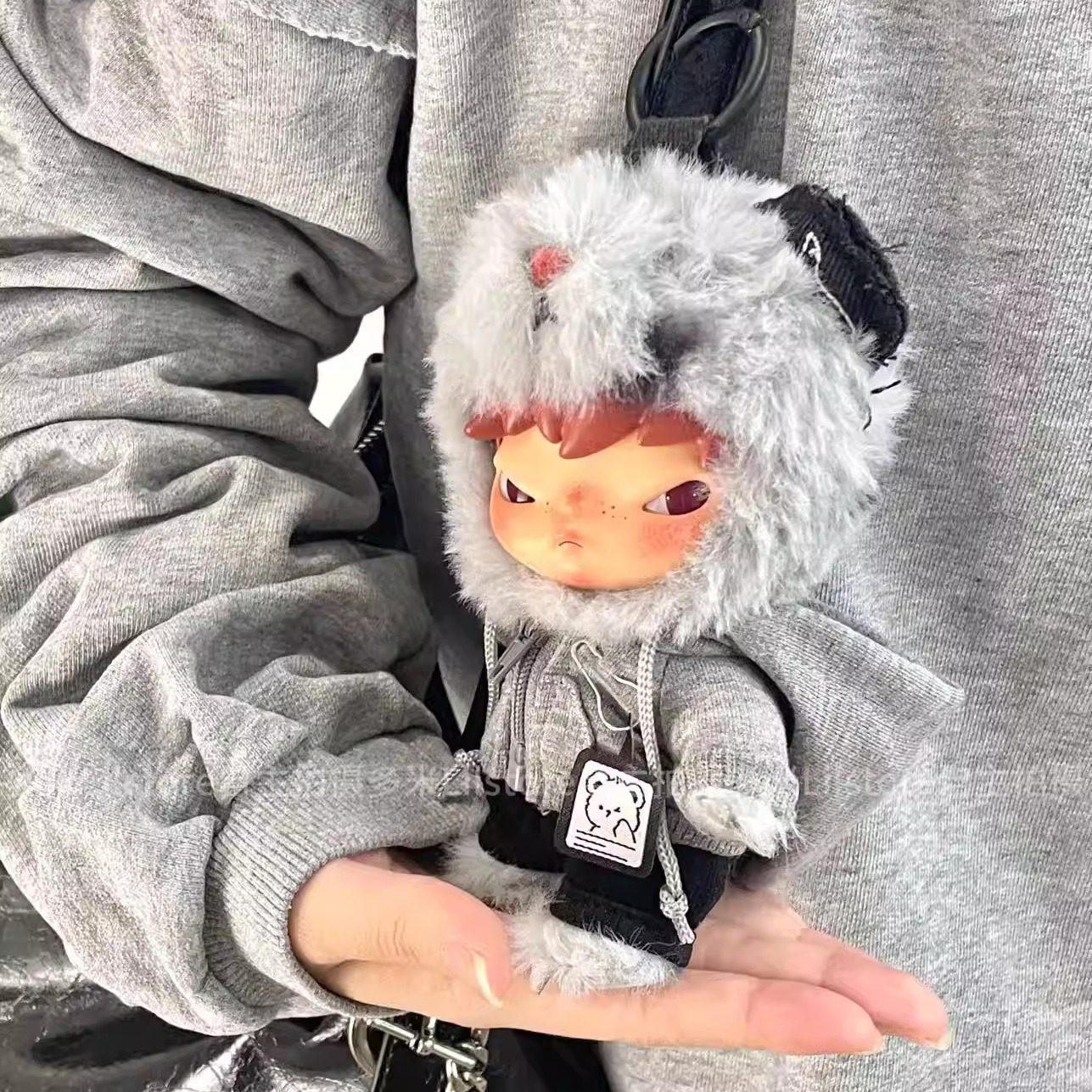 【娃衣】小野Hirono公路日志娃衣灰色卫衣运动套装17cm衣服装着替,模玩/动漫/周边/娃圈三坑/桌游,棉花娃娃/毛绒玩具娃衣,淘宝优惠券,粉丝福利购,淘宝优惠卷