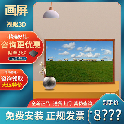 裸眼3D立体显示32寸画屏BOE类纸