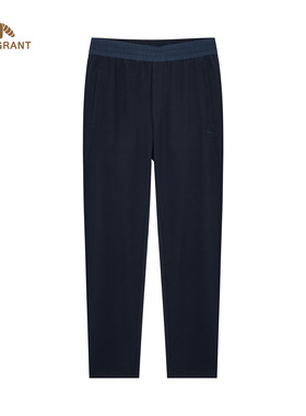 HENRY GRANT/亨利格兰珊瑚绒双面轻磨毛有弹性不易变形休闲松弛裤