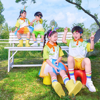 小学生运动会服装六一儿童表演服啦啦队演出服幼儿园毕业班服舞蹈