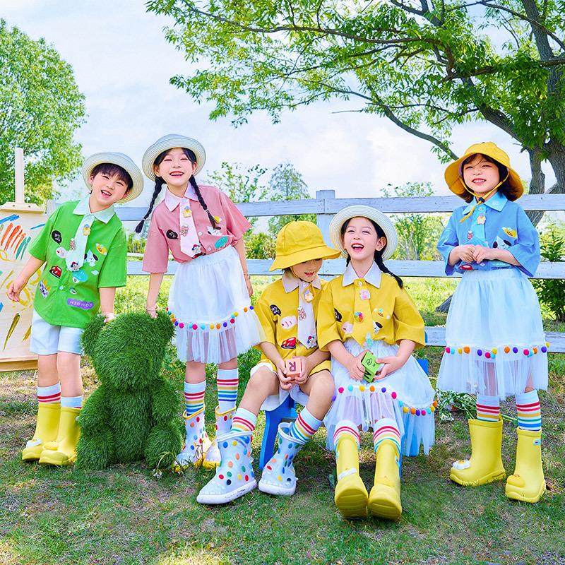 六一儿童啦啦队演出服小学生运动会服装班服幼儿园毕业舞蹈表演服