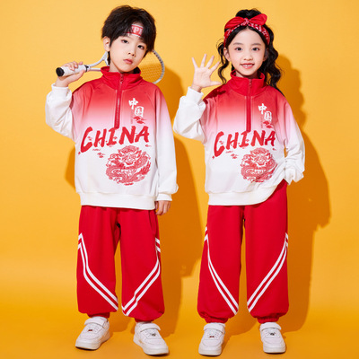 小学生运动会服装开幕式儿童拉拉队演出服男女童幼儿园班服表演服