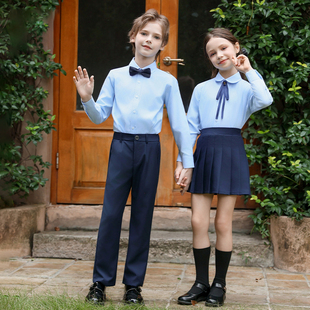中小学生大合唱表演服儿童诗歌朗诵演出服幼儿园英伦校服园服班服