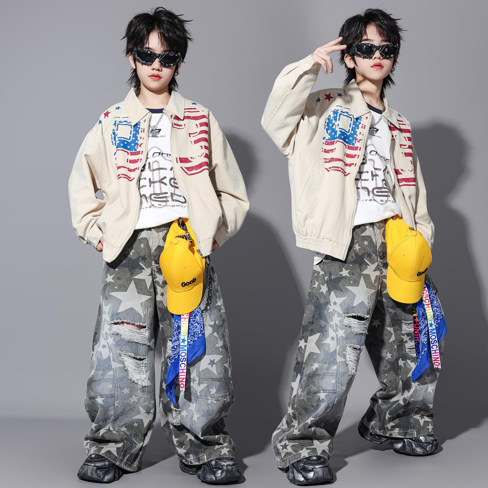 女童潮牌套装少儿元旦演出服装