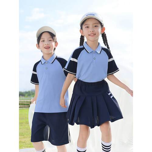 幼儿园园服夏季新款套装小学生校服儿童运动班服春秋三件套一年级