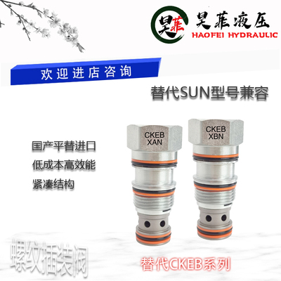 平替SUN螺纹插装CKEB-XAN/XBN/XCN/XDN/XFN/XEN/XZN先导单向阀