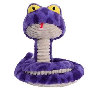 qmonster呆呆蛇仿真蛇毛绒花斑蟒拉扯拔河磨牙狗狗玩具