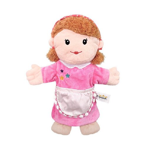 可张嘴一家人手偶玩具公仔毛绒娃娃互动手套幼儿园表演讲故事