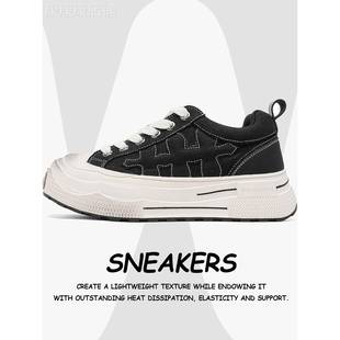 重奏系列板鞋厚底帆布鞋男女情侣款潮流运动休闲鞋小脏鞋增高板鞋