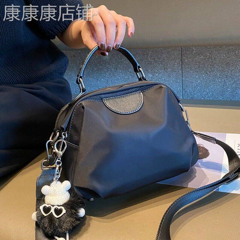 法国ZAMP春夏新款手拎斜跨包潮女尼龙帆布轻便手提包休闲单肩包包