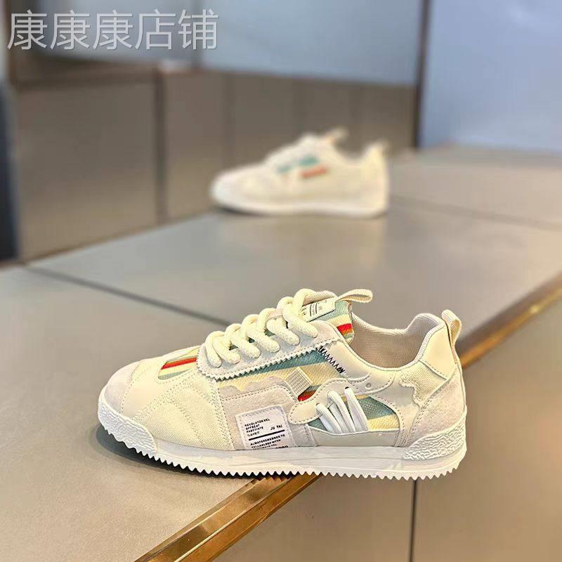 英伦『时尚设计风』新品力荐!百搭个性拼色简约运动舒适小白鞋男