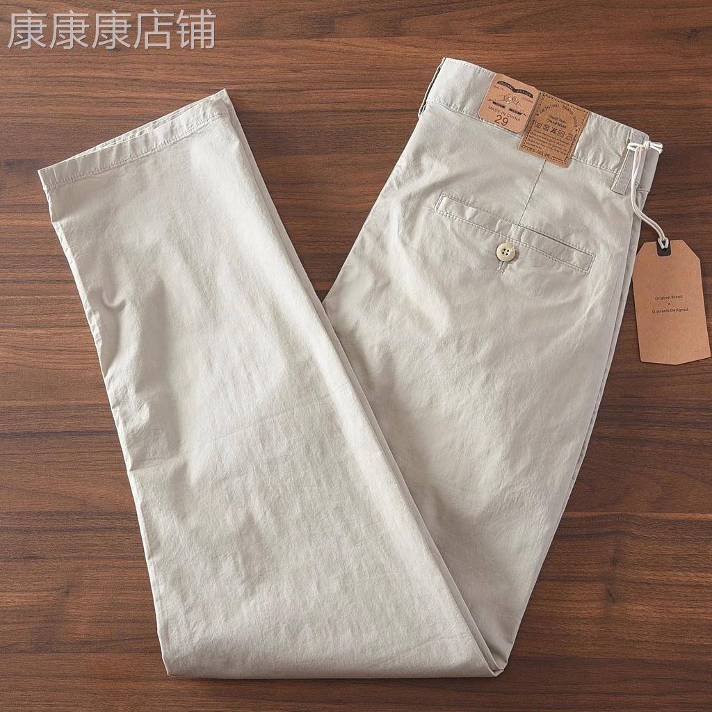 爵尼丹奴丨专柜正品 丨纯棉春秋款高端男士休闲裤夏款薄款