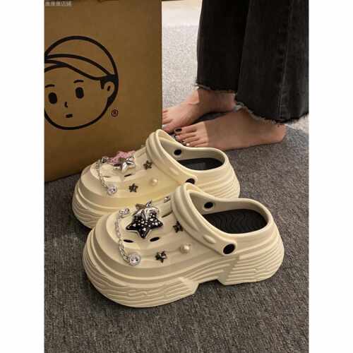 Marolio穿很长时间而不累你的脚~厚底脚趾头拖鞋的女人穿护士木屐