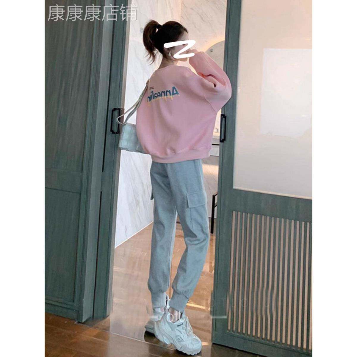 欧洲站休闲运动套装女时尚洋气2025年新款春秋冬季减龄卫衣两件套