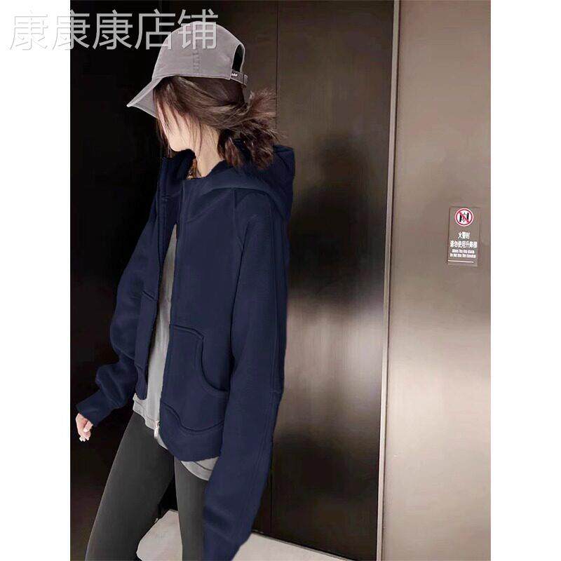 日系短款连帽卫衣外套女2025秋冬季新款小个子正肩慵懒风穿搭上衣
