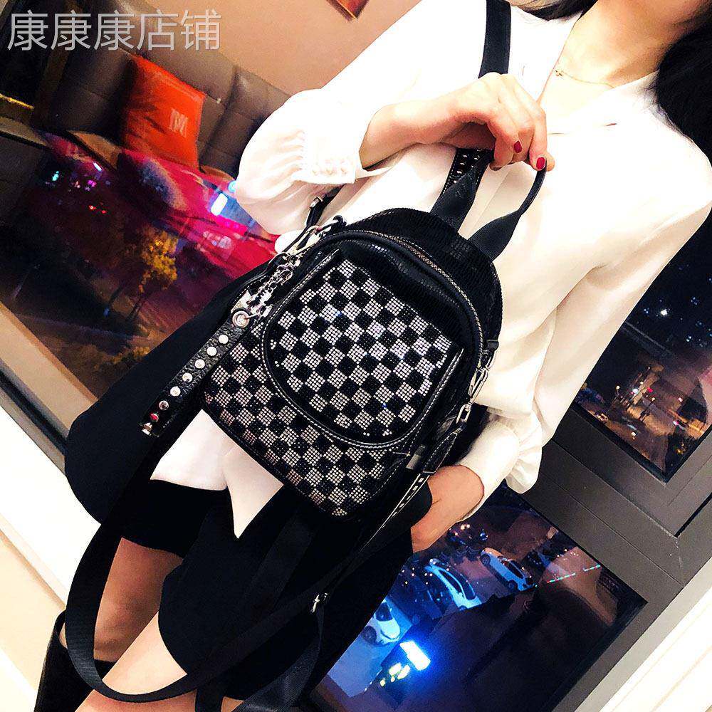 代购真皮女包2025新款双肩包时尚大容量背包书包旅行单肩斜挎手提