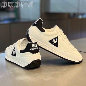 潮牌大公鸡男鞋2025秋季透气真皮舒适软底阿甘潮鞋运动休闲小白鞋