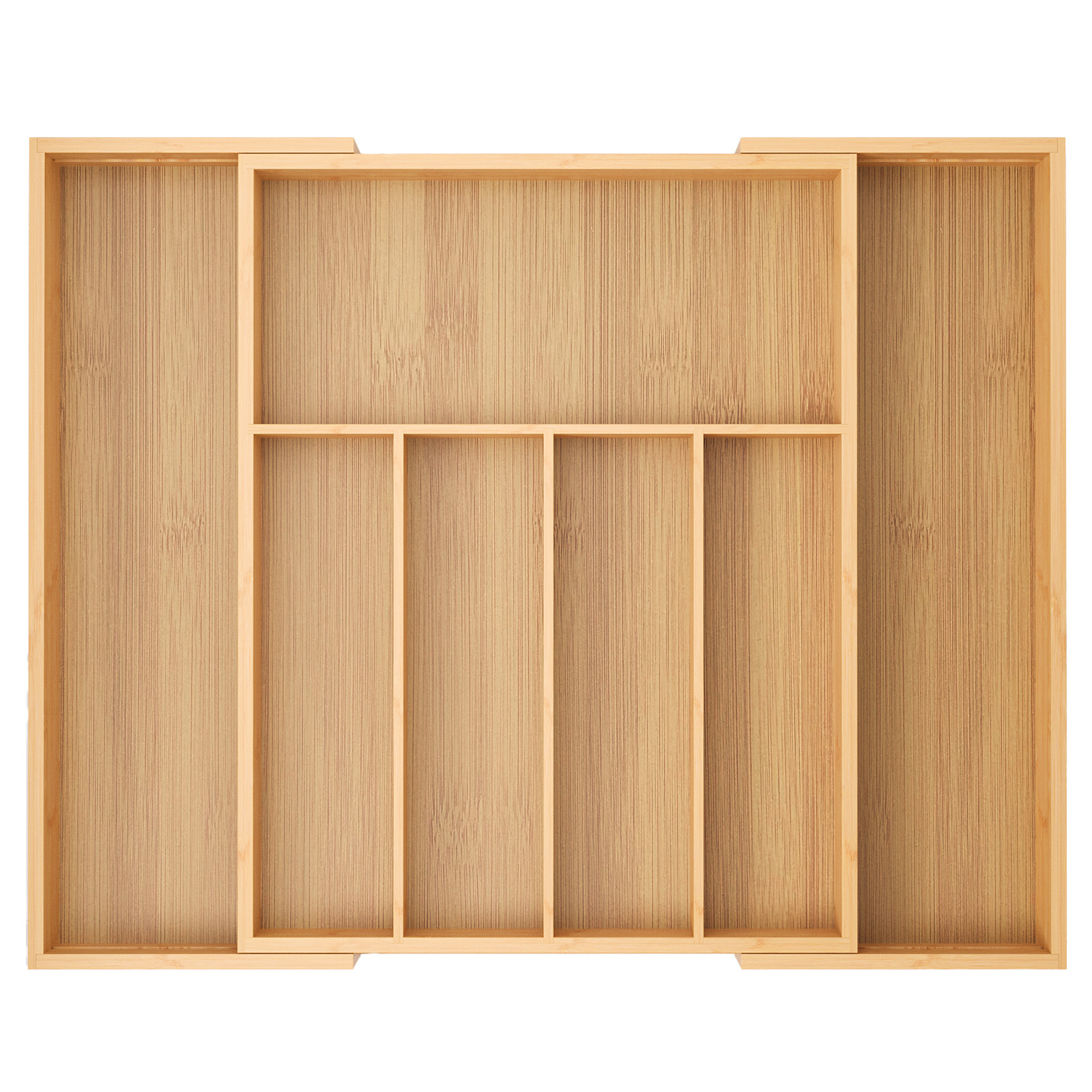 竹制抽屉收纳盒分格神器左右伸缩