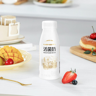 包邮 7件起 卡士活菌奶原味220g低温酸奶风味发酵乳瓶装 专享