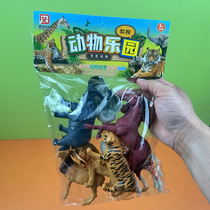 软胶仿真动物乐园益智玩具3岁+